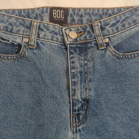 Urban Outfitters BDG Byron Spliced Denim Joggers, Color Blue/Black Size 24 - Picture 10 of 15